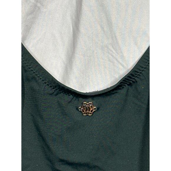 Nanette Lepore Swim Black Floral Embroidered Tassel One-Piece Boho Swimsuit Sz 6 - Picture 12 of 16